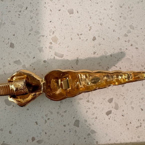 Vintage Accessocraft NYC Gold Snake Coil Metal
Stretch Belt 28-36 - Picture 4 of 6